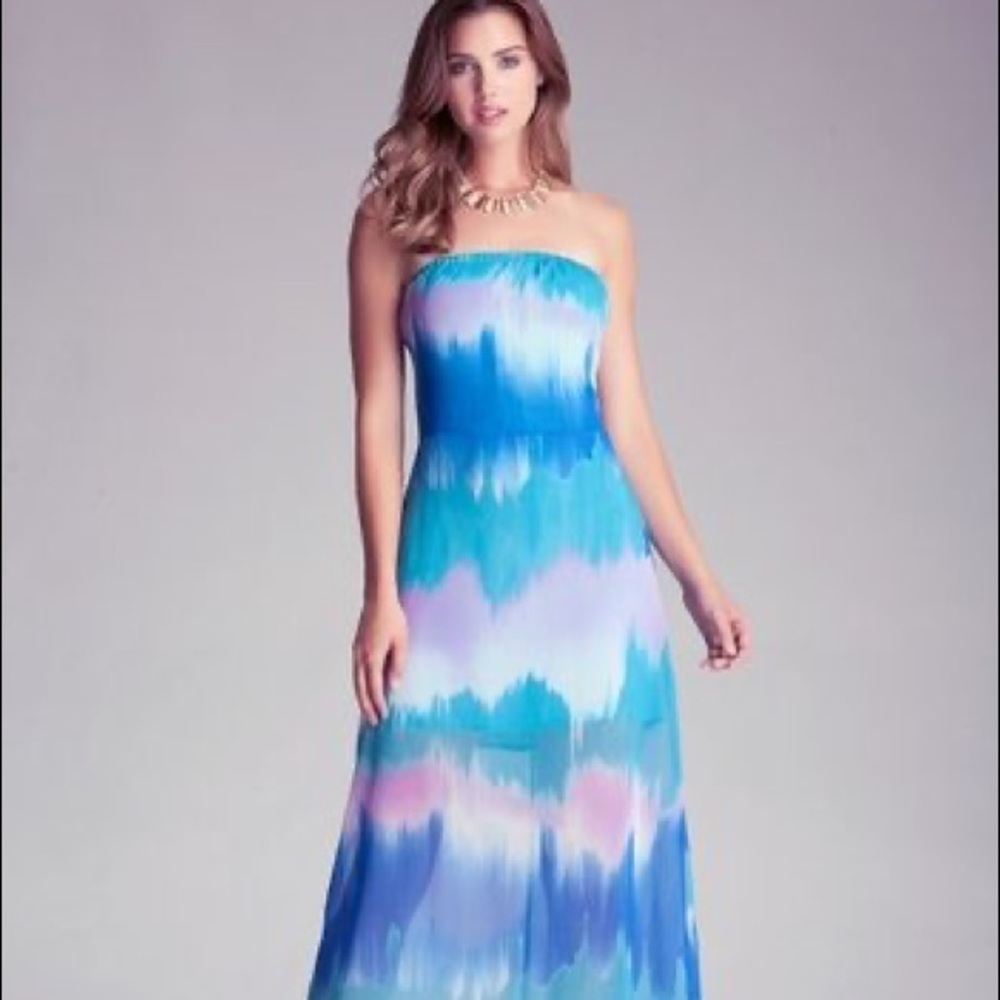 Gorgeous BEBE strapless dress size medium nwt